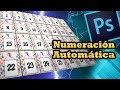 Cómo hacer una numeración automática en Photoshop | Photoshop y Excel