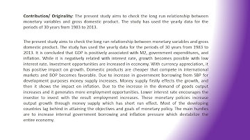 The impact of monetary strategies on economic growth an empirical analysis for Pakistan