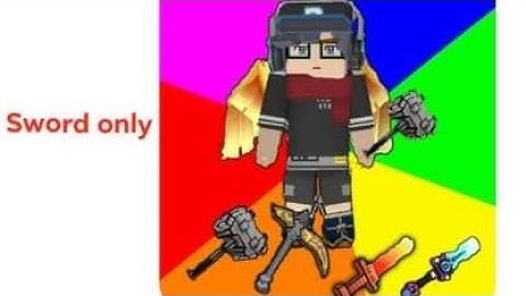 Build and Shoot Sword only😯😲 Blockman go Blocky mods