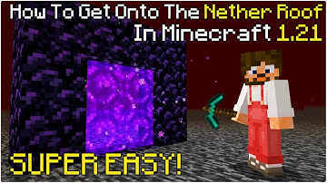How To Get Onto The NETHER ROOF In Minecraft 1.21!
