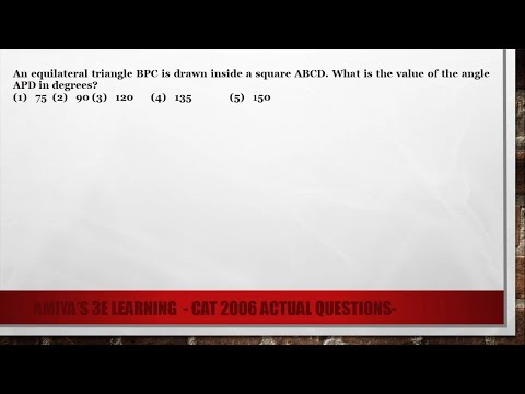 CAT 2006 Equilateral