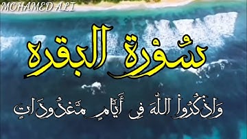 |وَاذْكُرُواْ اللّهَ فِي أَيَّامٍ مَّعْدُودَاتٍ|ما تيسر من سورة البقره بصوت القارئ|محمد علي|♥️⁩😌🎧