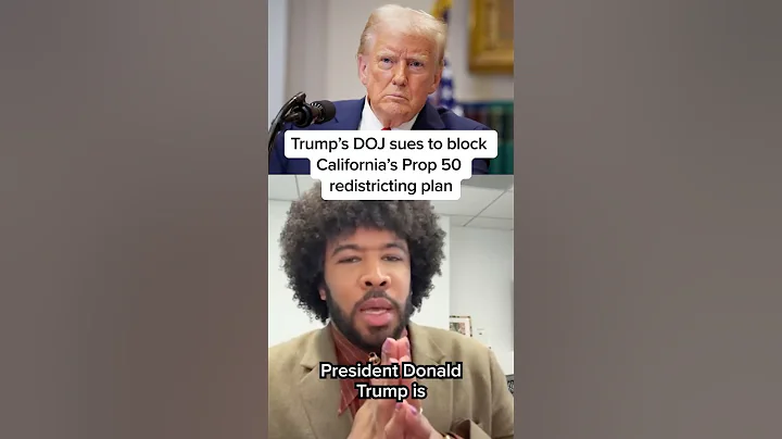 Trump's DOJ sues to block California's Prop 50 redistricting plan