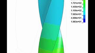Temperature distribution of the drill in the LS-DYNA program