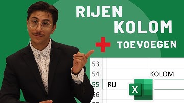 Hoe voeg je een RIJ of KOLOM toe in Excel? + verwijderen