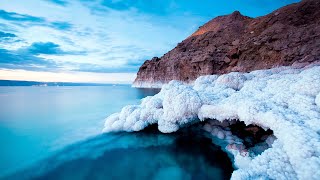 dead sea crystals salt rock بلورات البحر الميت