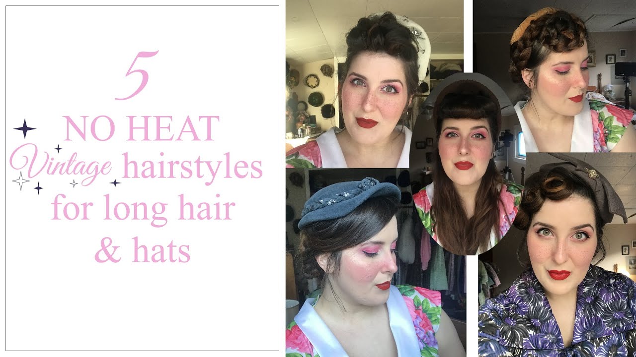 6 PIN UP looks for BEGINNERS ( QUICK and EASY VINTAGE/ RETRO hairstyles) -  Fitfully Vintage - YouTube