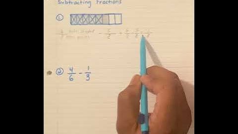 TEKS 5.3H Subtracting Fractions with Uncommon Denominators