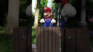Robot Pacman VS Super Mario Ep.2 (City Park Trash Can) #Shorts