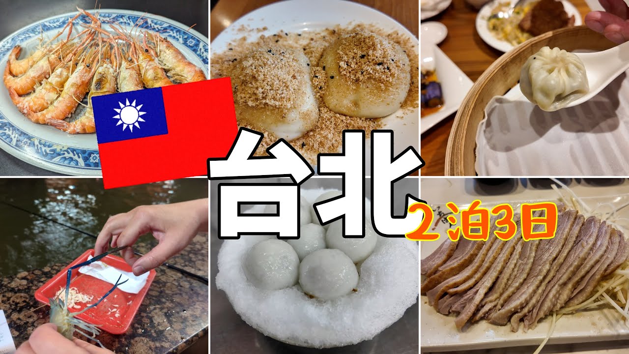 【🇹🇼台北旅行】鼎泰豐/エビ釣り🦐/世界一のパン🥐/阿城鵝肉/雙連圓仔湯/寧夏夜市