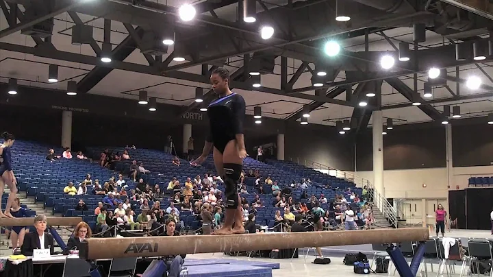 Felicia Charles beam routine at Tampa Bay Turners ...