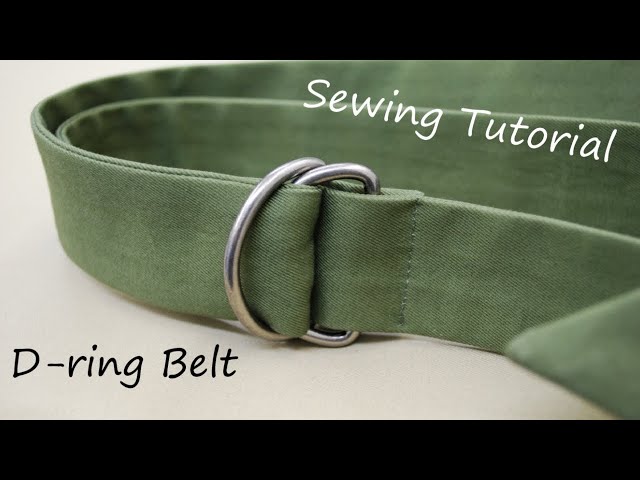 How to sew a D-ring belt 