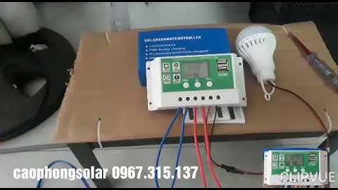 Hướng dẫn cài đặt điều khiển sạc năng lượng mặt trời 30A