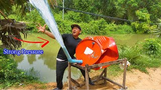 ctricity | She make free energy water pump from deep-well no need electricity #diy #pipe