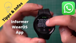 Sprachnachrichten für die Smartwatch? Informer WearOS App (Tipps + Infos) screenshot 5