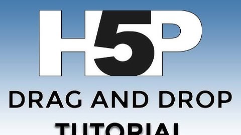 Moodle tutorial for the H5P Drag and Drop Activity