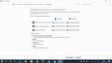 New Laptop Setup - Hibernate and Power Options