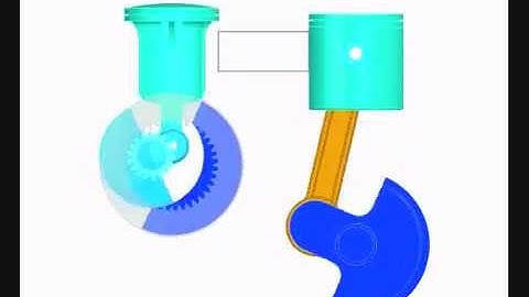 SolidWorks 2T (2stroke) engine prototype desigined for 3500fpm piston speed