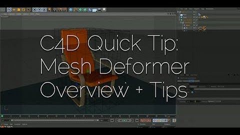 Cinema 4D Tutorial - The Mesh Deformer in C4D