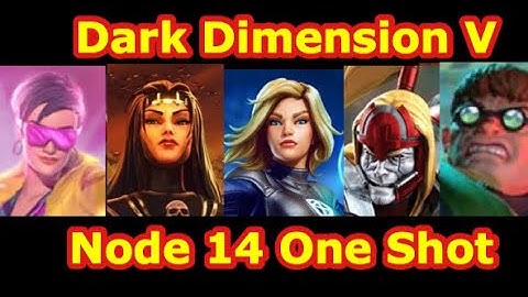 Dark Dimension V Node 14 One Shot | DD5 Node 14 Play-though Guide | Marvel Strike Force-Free to Play