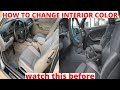 How to change car interior from white to black cheap