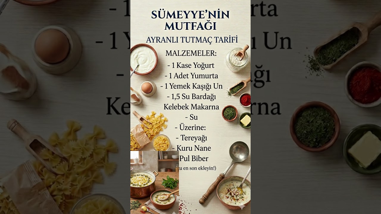 BU ÇORBADA PİRİNÇ YOK! 🦋 Kelebek Makarnalı Ayranlı Tutmaç Tarifi #mutfakaşkı #yemek #viralvideo # BU ÇORBADA PİRİNÇ YOK! 🦋 Kelebek Makarnalı Ayranlı Tutmaç Tarifi #mutfakaşkı #yemek #viralvideo #