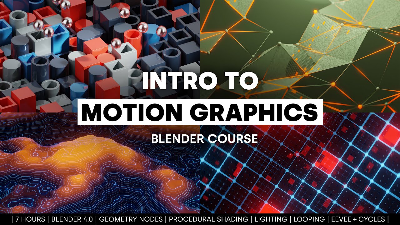 Intro To Motion Graphics (Blender Course) - Blender Market