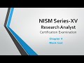 NISM XV Research Analyst - Chapter 4 - Mock Test