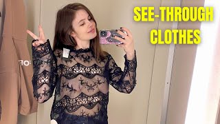 Try On Haul: See-through Clothes and Fully Transparent Women Lingerie | Very revealing!🍨💦