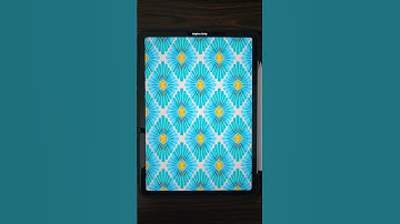 How to Draw Seamless Blue Flower Pattern #artshorts #procreatetutorials