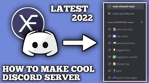 How to make your DISCORD SERVER IN 1 MINUTES | Xenon Bot | 2022