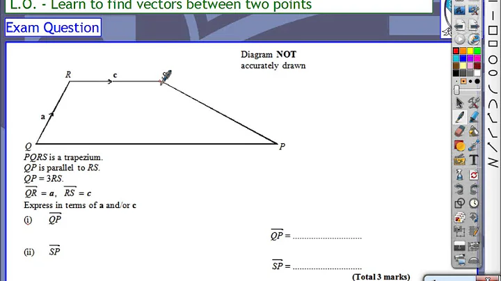 Vectors Tutorial (2/4) - The vector between two po...