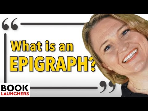 वीडियो: लेखक को एक एपिग्राफ की आवश्यकता क्यों है