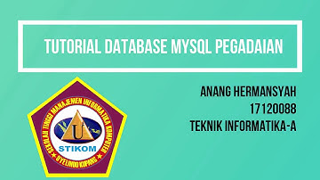 TUTORIAL DATABASE MYSQL