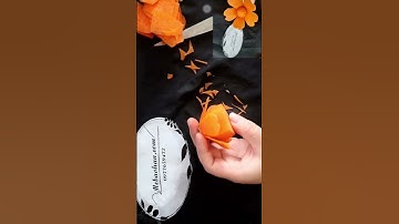 Cắt tỉa củ quả nghệ thuật từ củ cà rốt siêu dễ dàng cùng mình nhé #shorts