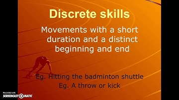 Classification of Skills