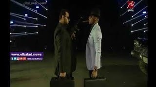 إبهار وألعاب نارية.. دخلة اسطورية لـ محمد رمضان في حفل موسم الرياض ويغني مافيا