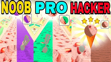 NOOB vs PRO vs HACKER ||ICECREAM RUN|| (FORT)All Levels Gameplay Androidios (Level 12-16 )SquidGame