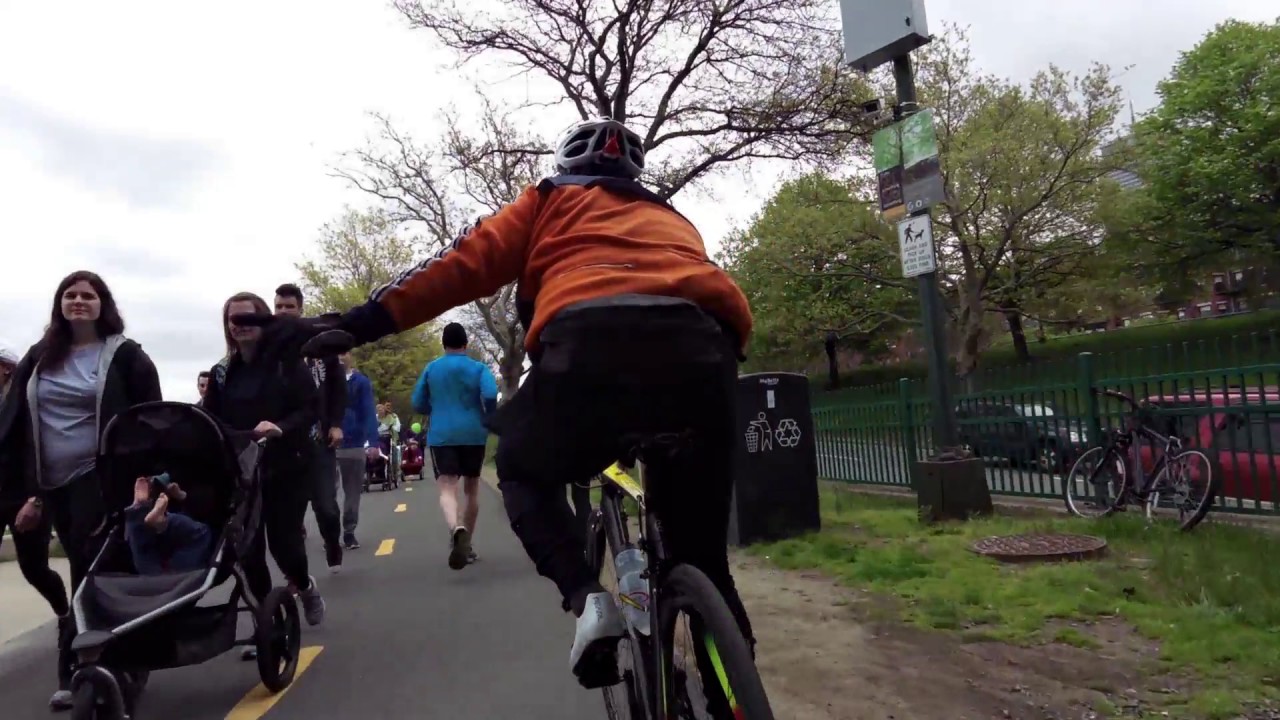 Bike ride Boston YouTube