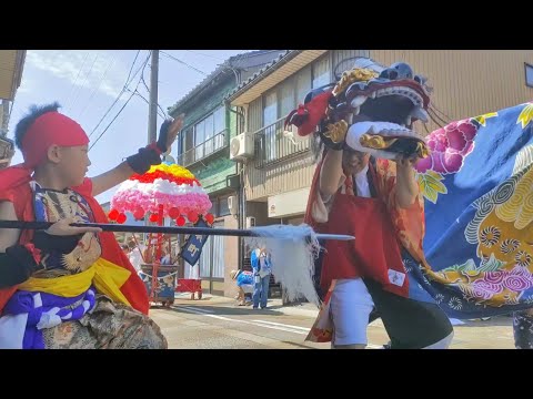 袋町獅子舞 町廻し 2024 Fukuro town Lion Dance: A festival