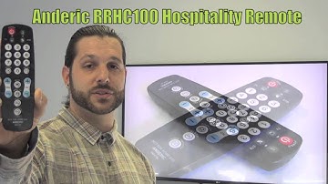 ANDERIC RRHC100 Membrane Hospitality TV 1-Device Universal Remote