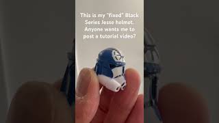 Anyone interested in a tutorial for Black Series Jesse helmet fix?