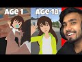 Year 1 to 18 as a girl  100 years of life simulator