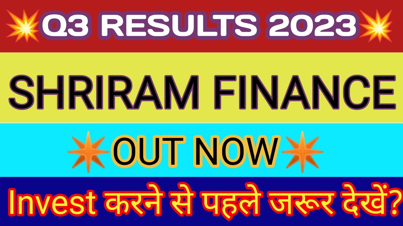 shriram-finance-q3-results-2023-shriram-finance-result-today