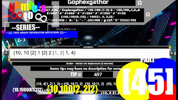 Numbers -Infinity to Infinity Series Part 45 - 2 Entry Separators I
