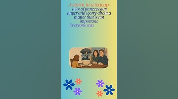 A storm in a teacup #shorts #learnenglish