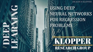 Deep neural networks for regression problems