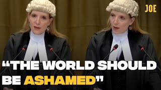 Irish lawyer's stunning speech at The Hague accusing Israel of genocide in Gaza
