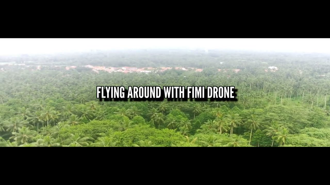 Terbang di pagi hari dengan drone fimix8mini, pukul 