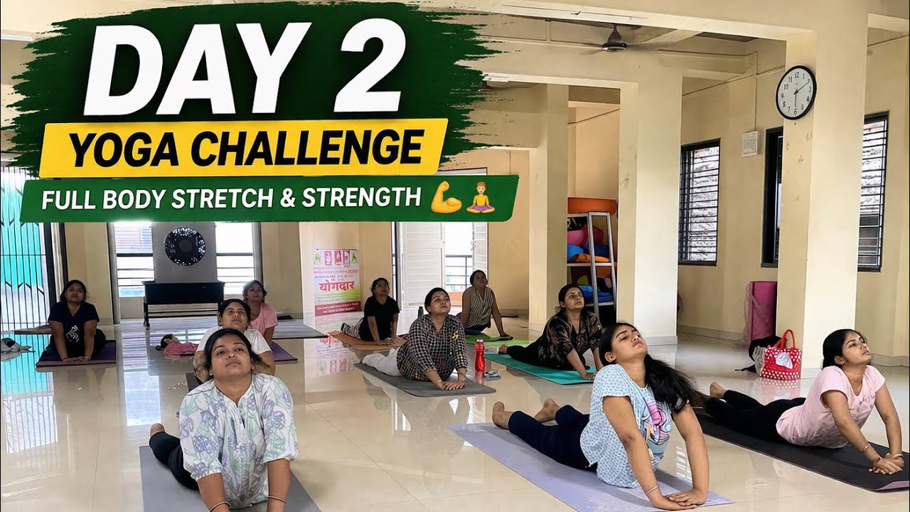 Day 2 Yoga Challenge | Full Body Stretch & Strength | Batch Session 💪🧘 ...